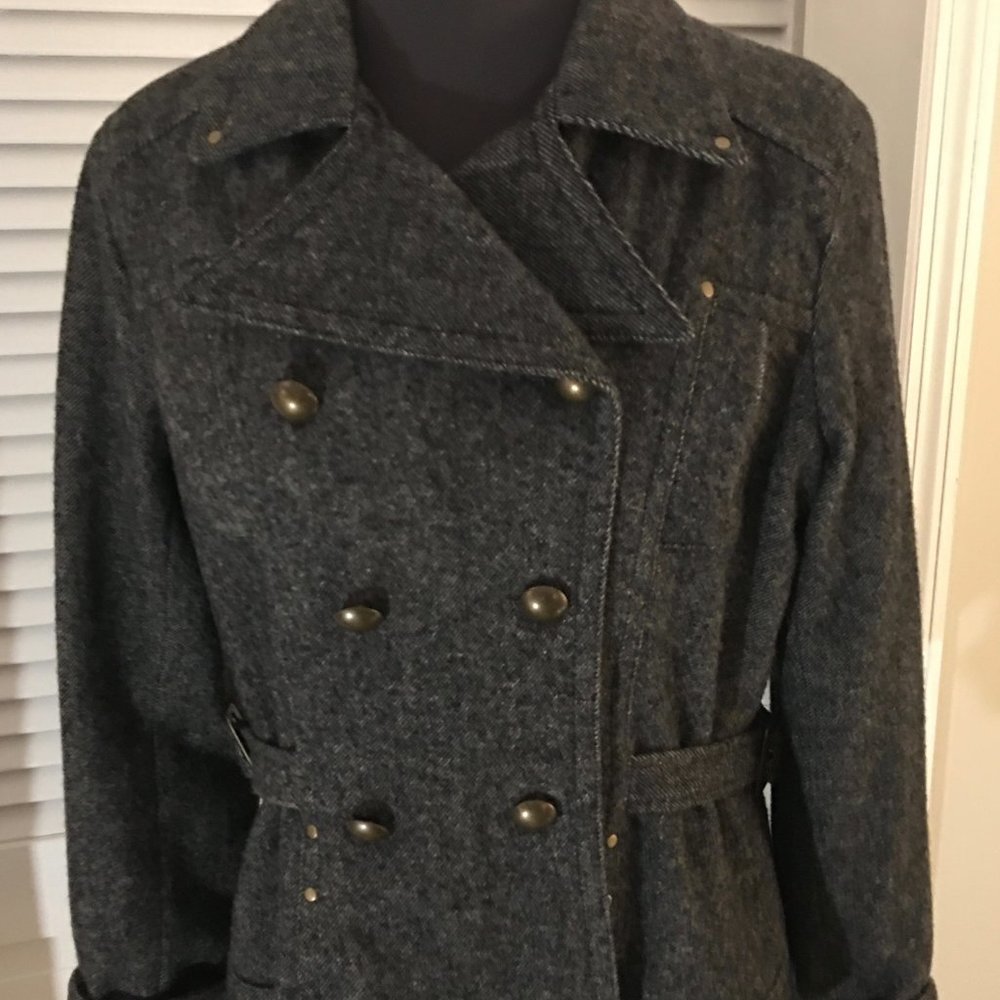 Double-breasted Black & White Blazer